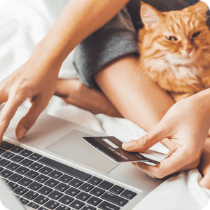 client reserving veterinary appointment online