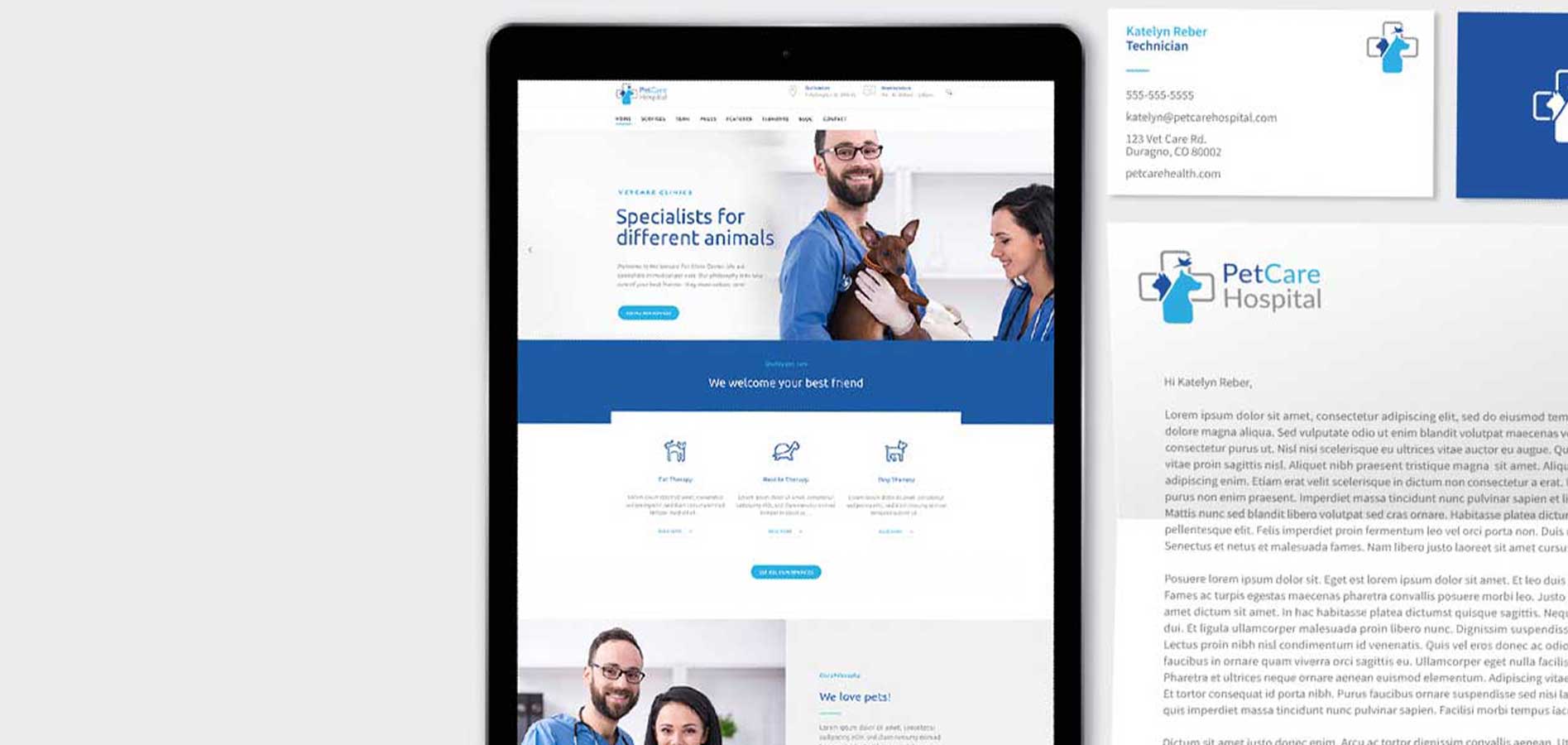 veterinary website and marketing